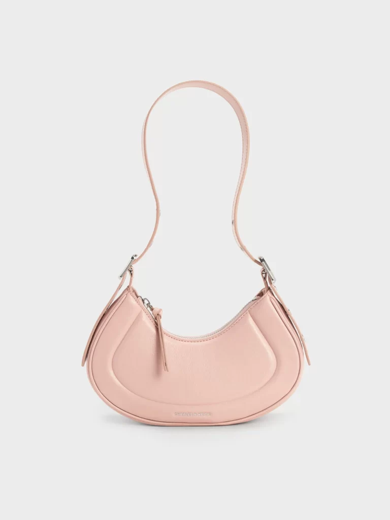 coral bag from charles and keith
