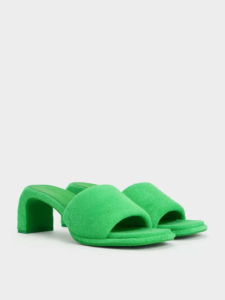 green slippers charles and keith spring collection