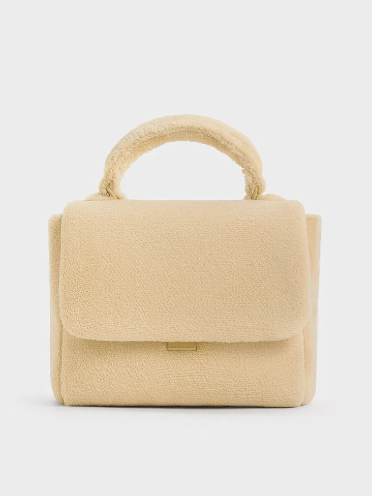 Loey Textured Top Handle Bag - Beige
charles and keith spring collection